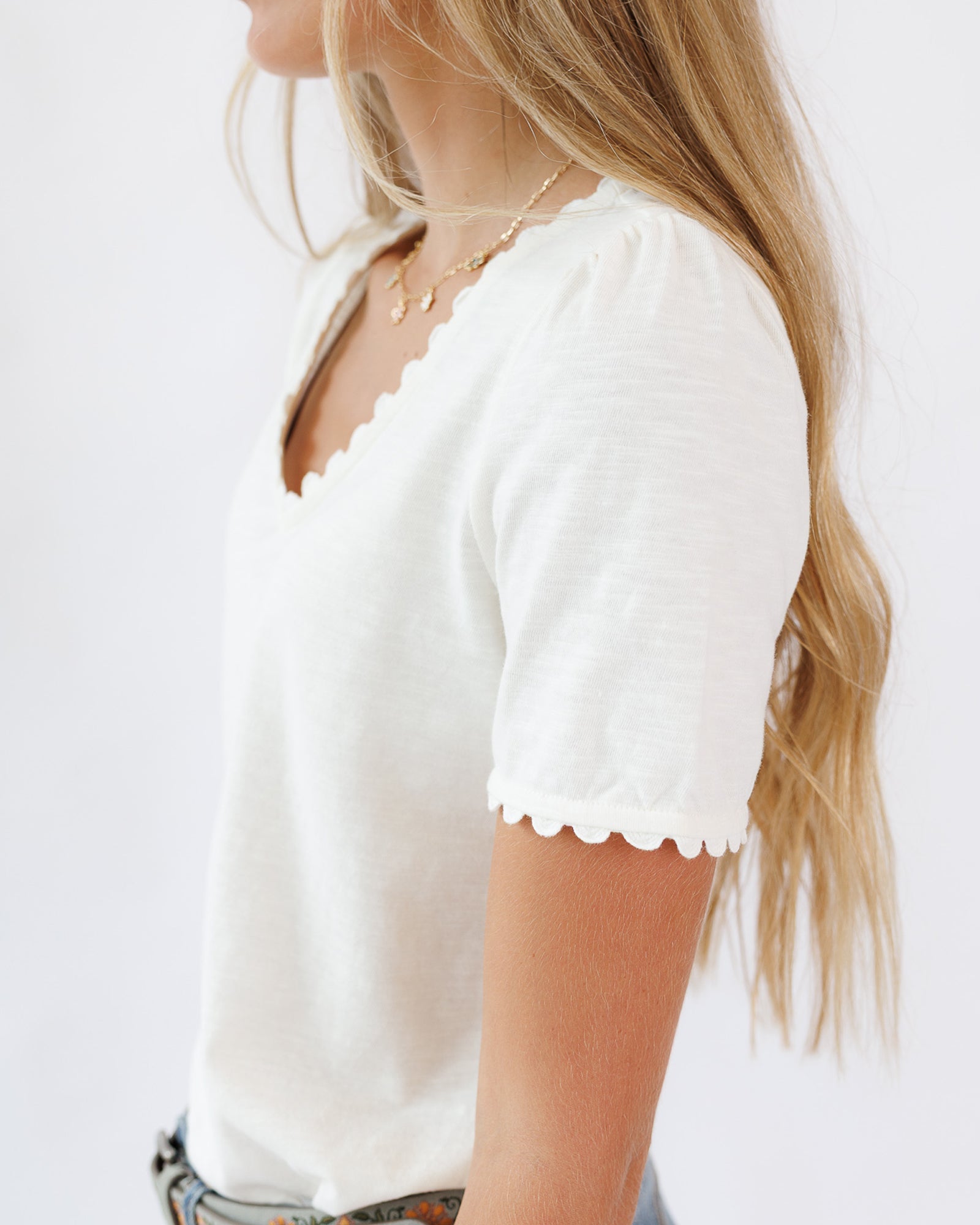 Scallop Tee