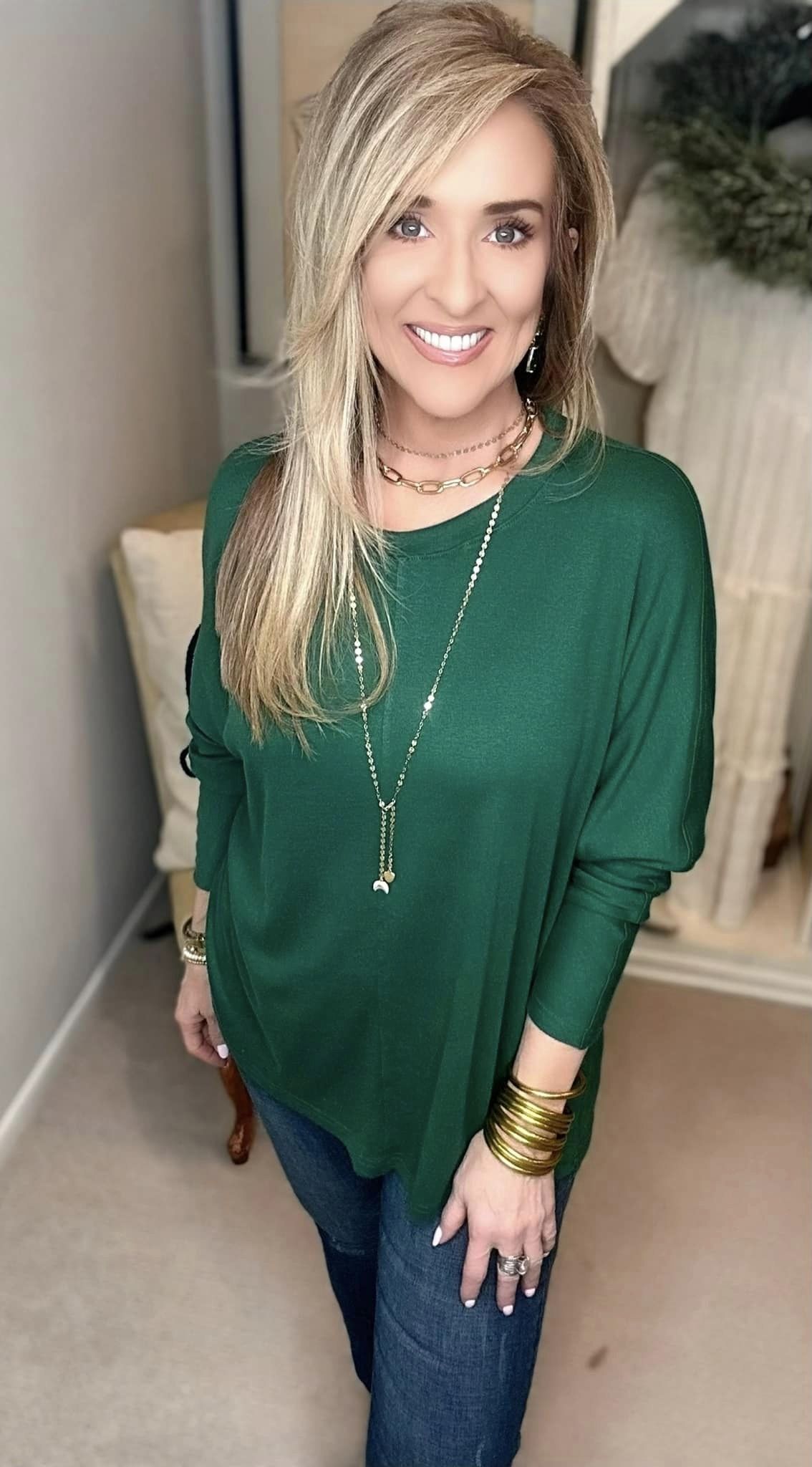 Double Take Full Size Round Neck Long Sleeve T-Shirt