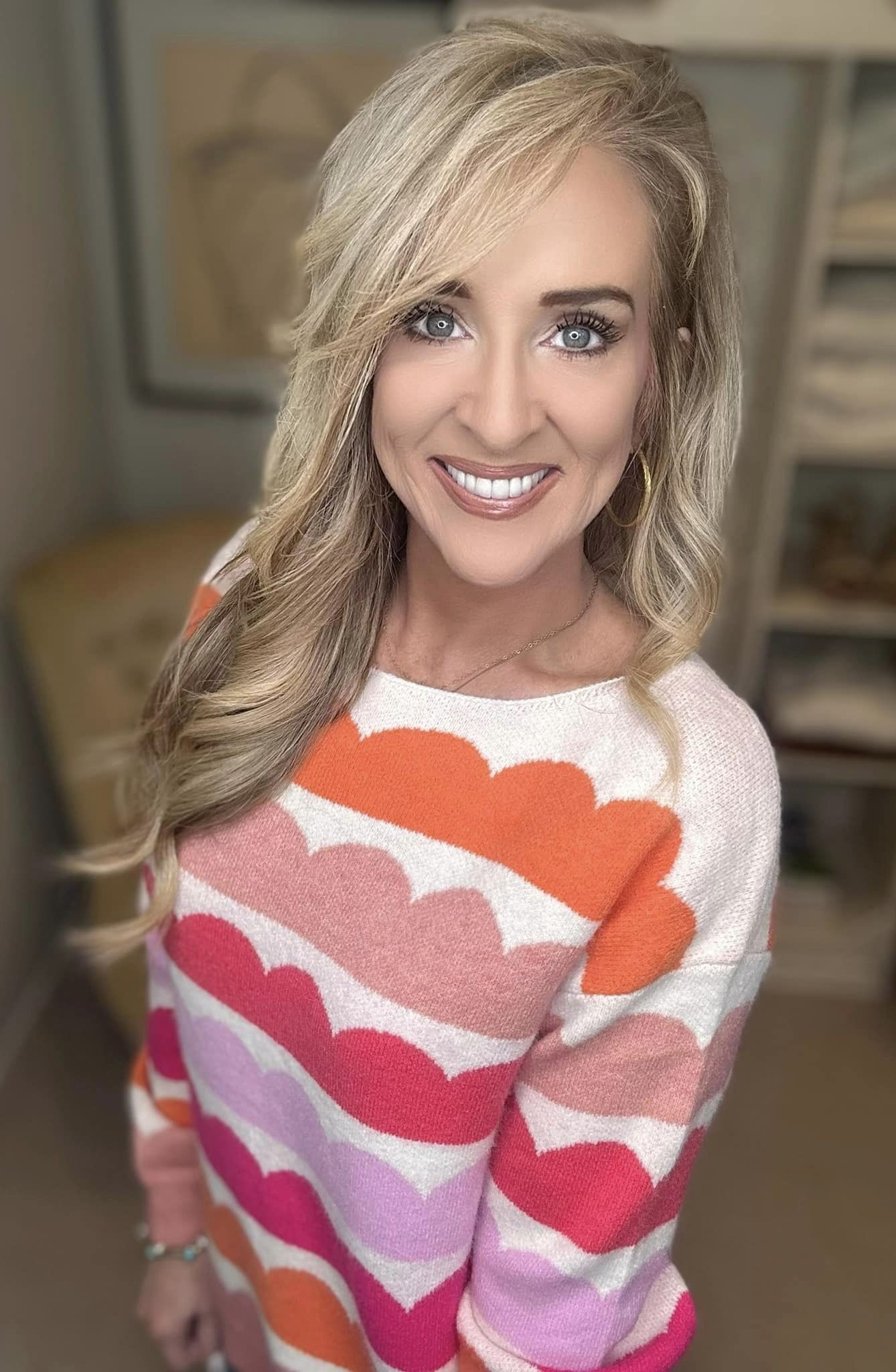 Boat Neck Long Sleeve Sweater