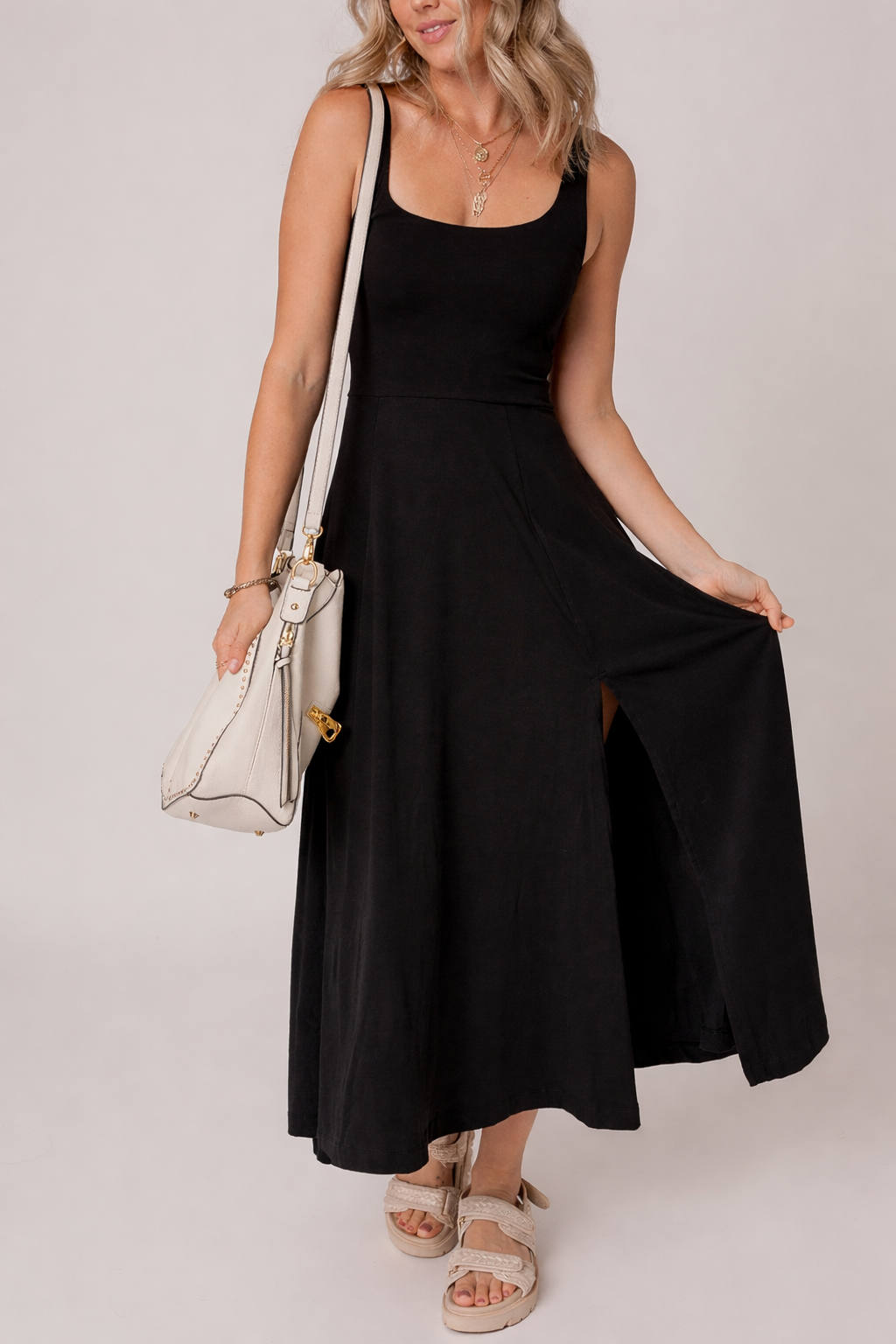 Indie Scoop Flared Midi Dress