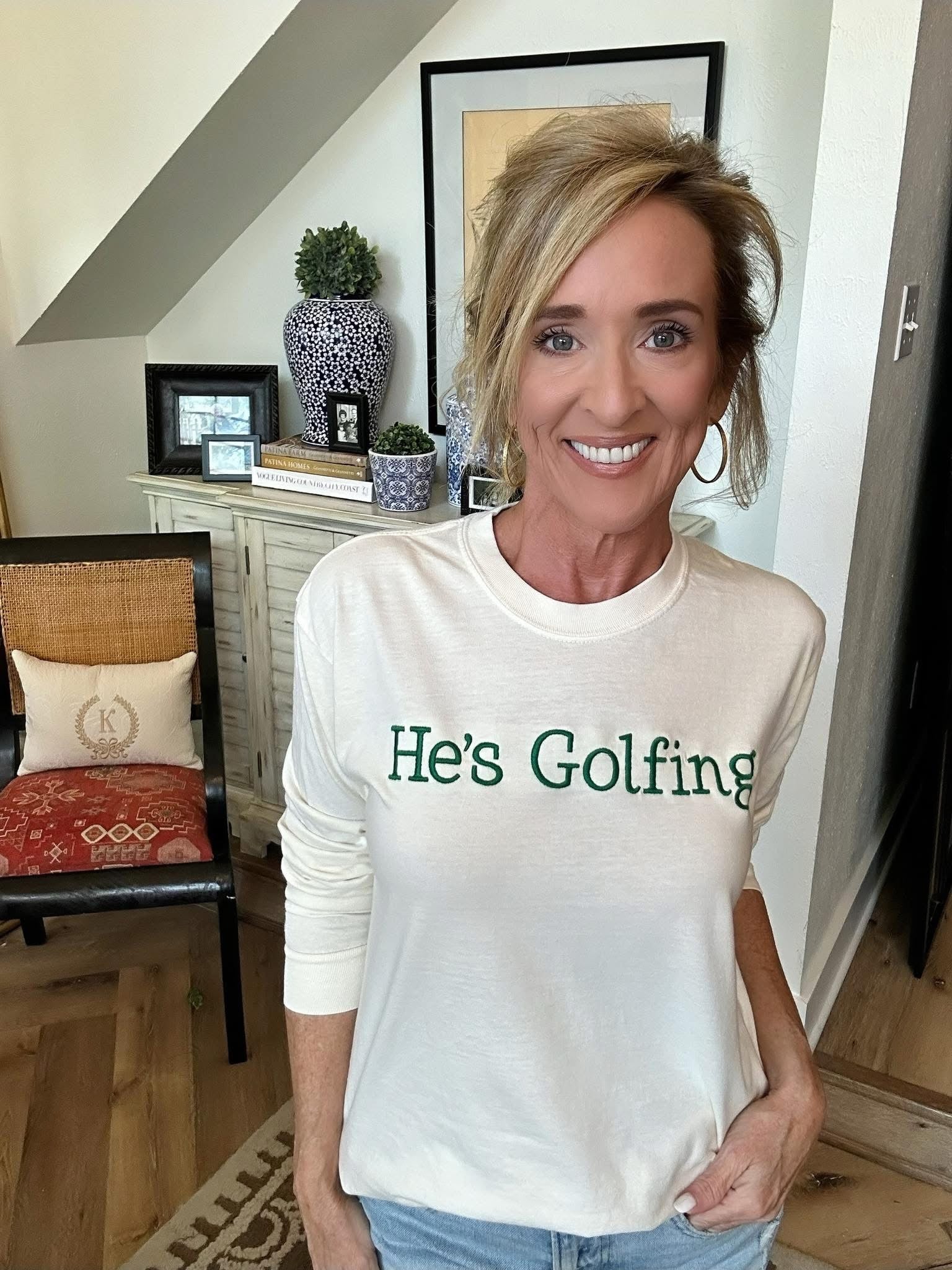 He’s Golfing