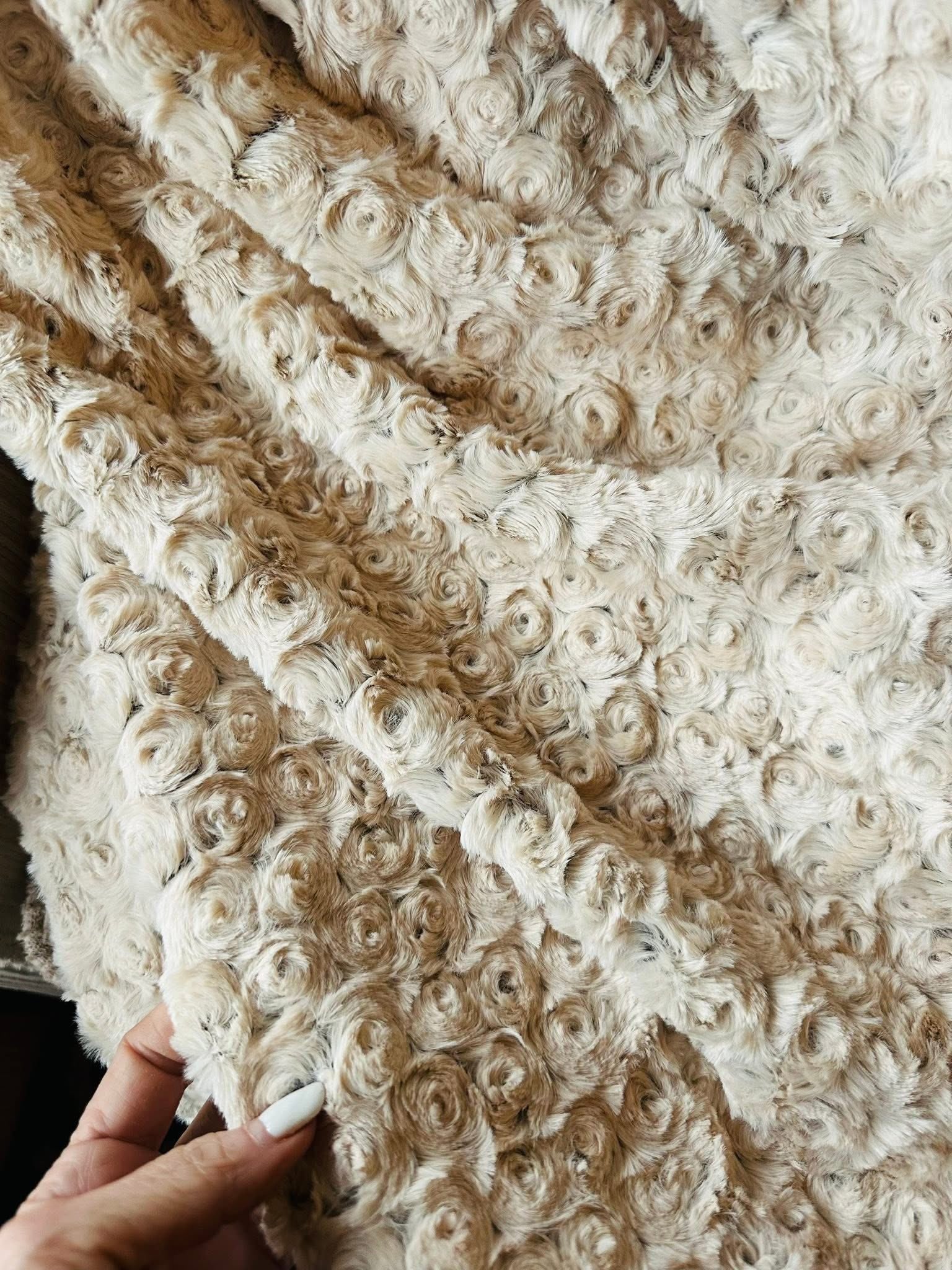 Frosted Rose Minky Blanket