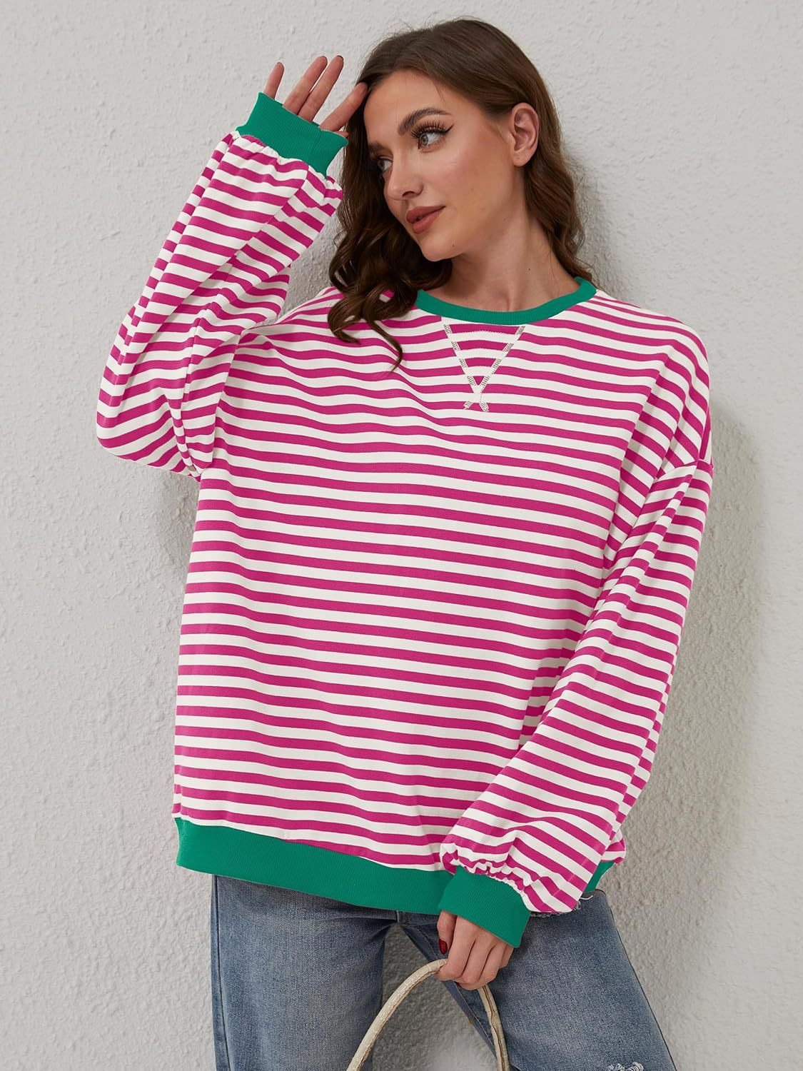 Relaxed Striped Pullover