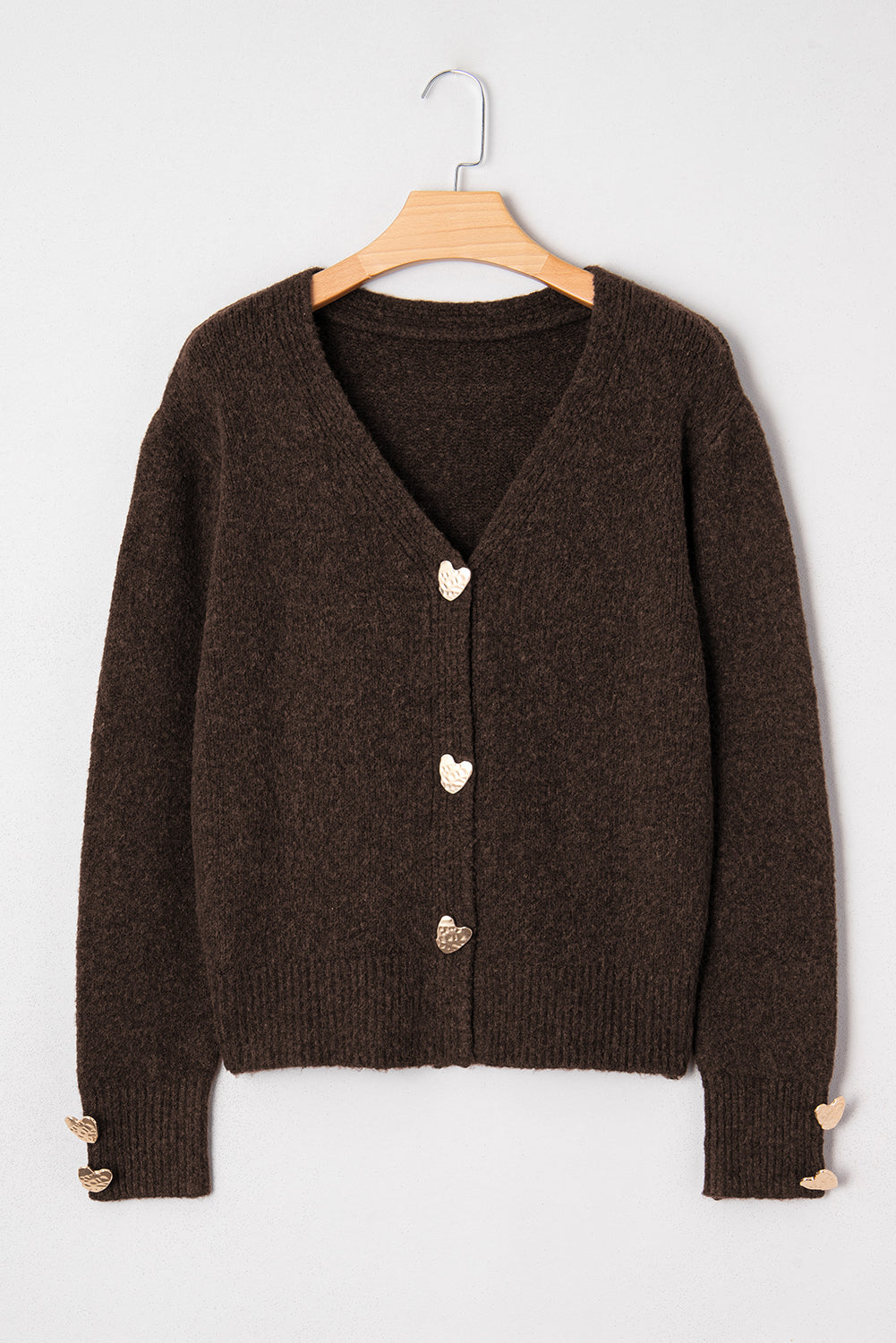 Kassidy Heart Metal Cardigan Sweater