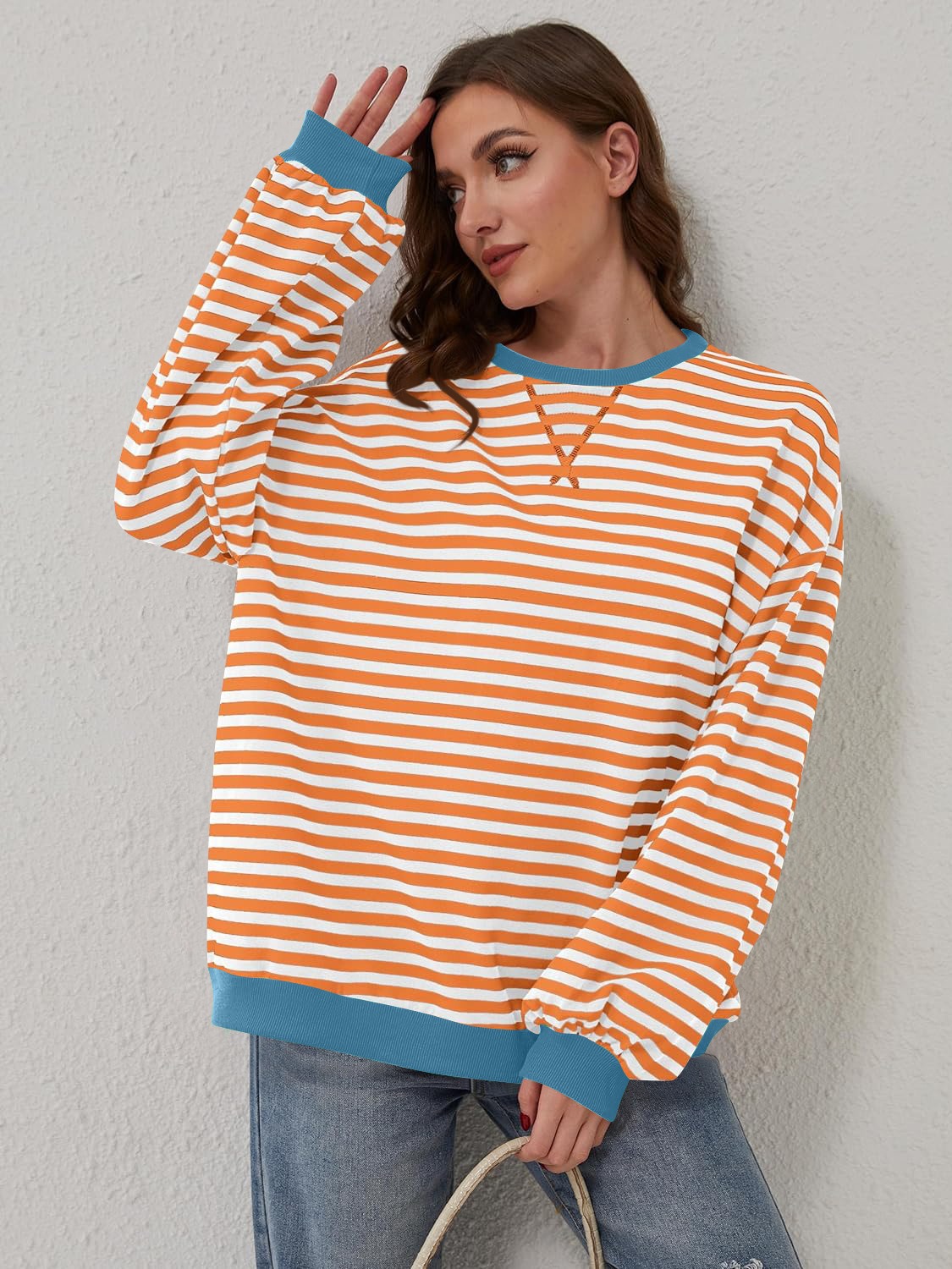 Relaxed Striped Pullover