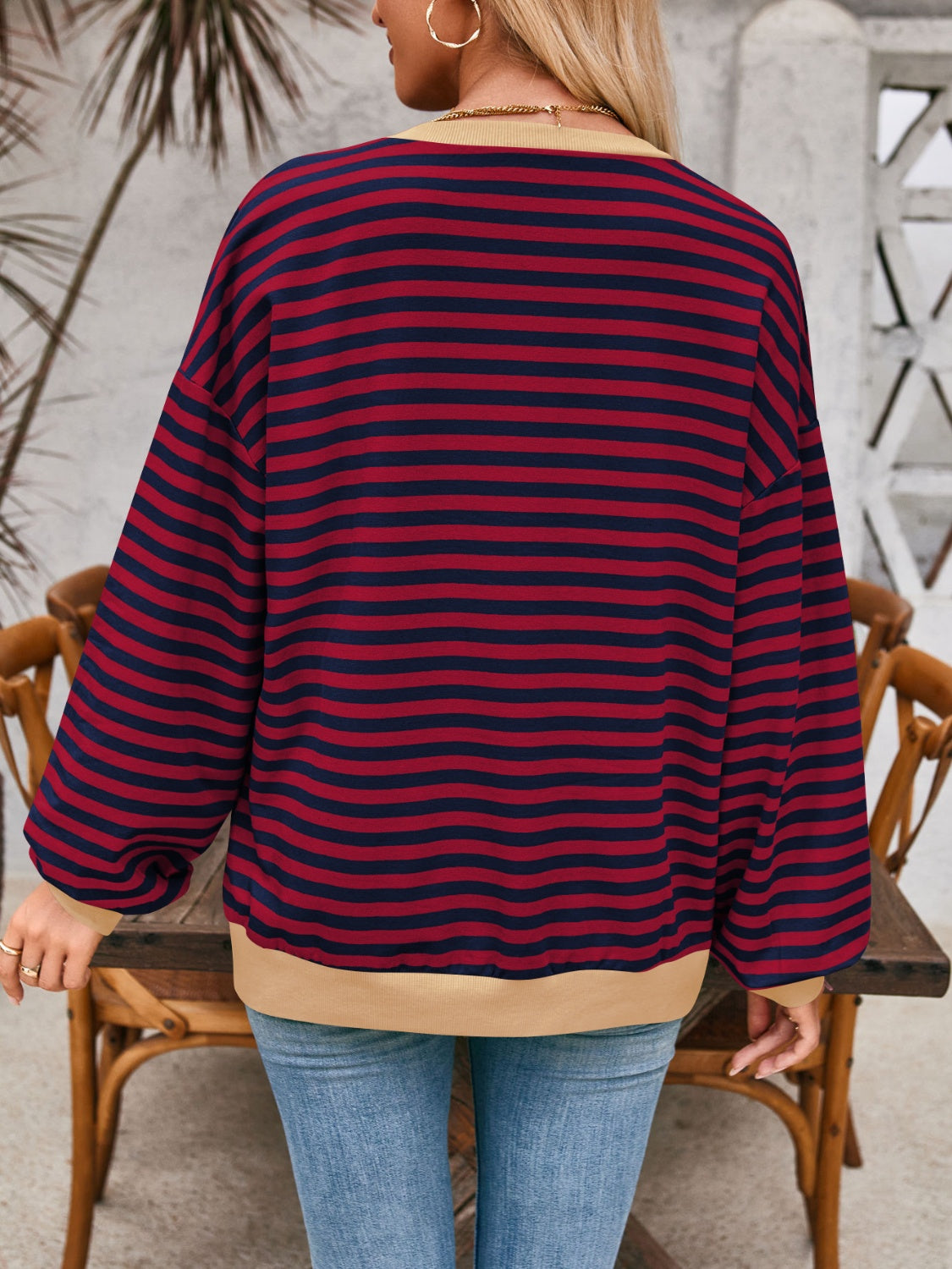 Relaxed Striped Pullover