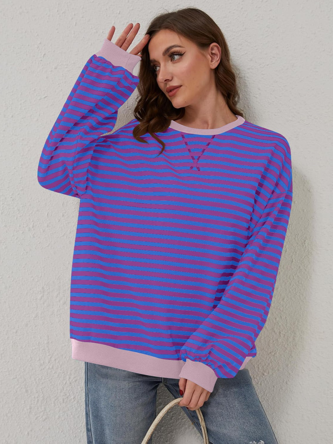 Relaxed Striped Pullover