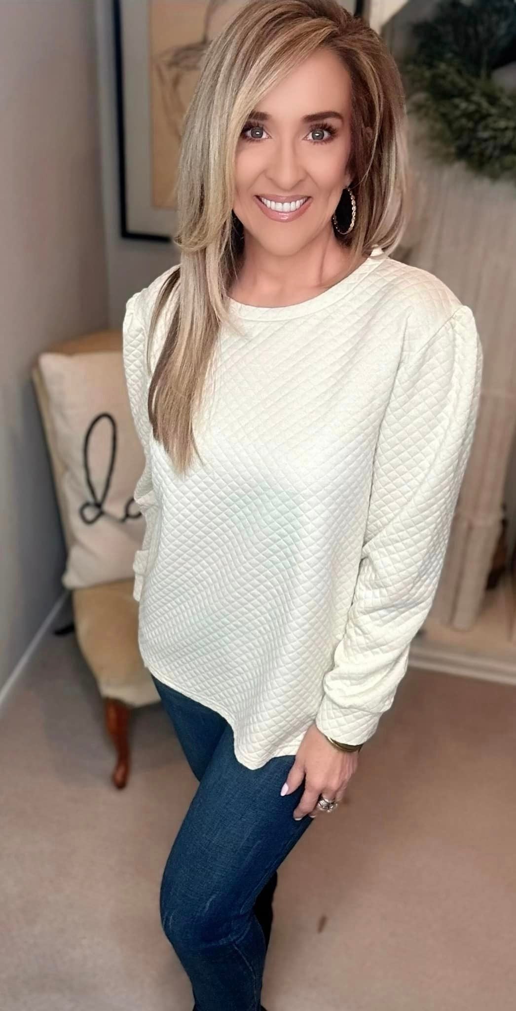 Round Neck Long Sleeve Pullover