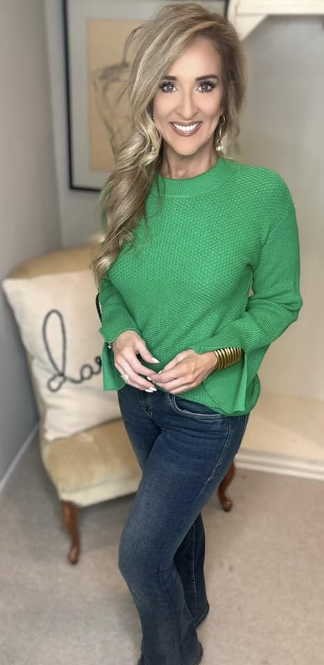 Textured Long Sleeve Sweater