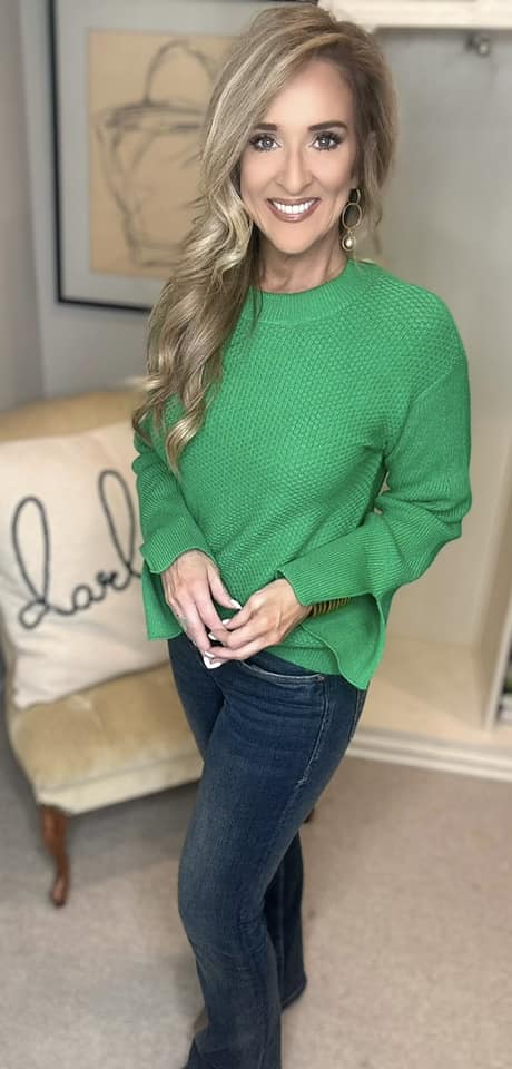 Textured Long Sleeve Sweater