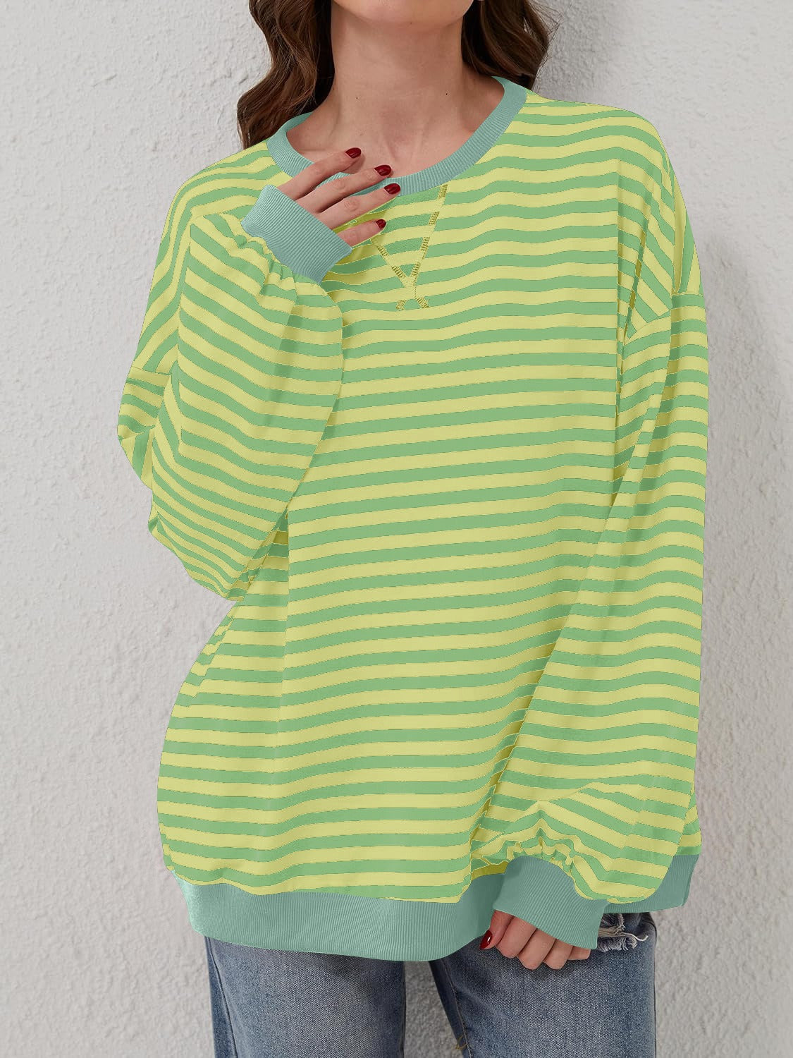 Relaxed Striped Pullover