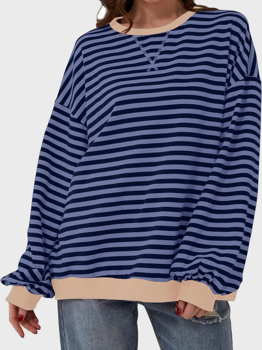 Relaxed Striped Pullover