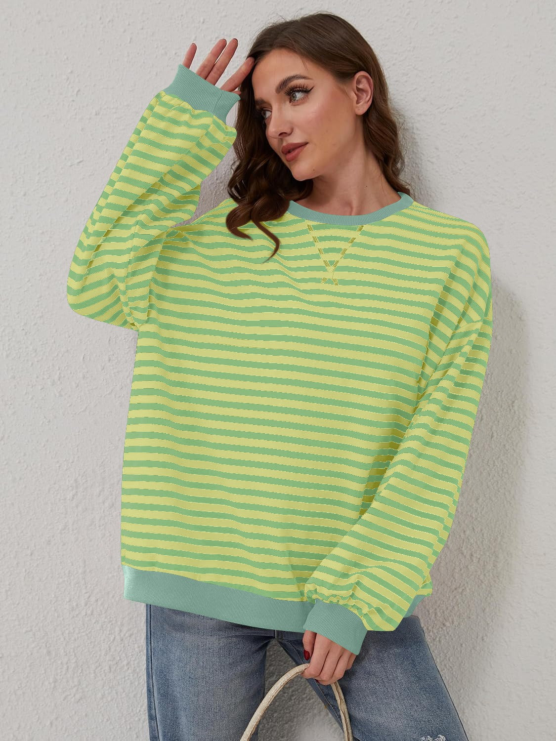 Relaxed Striped Pullover