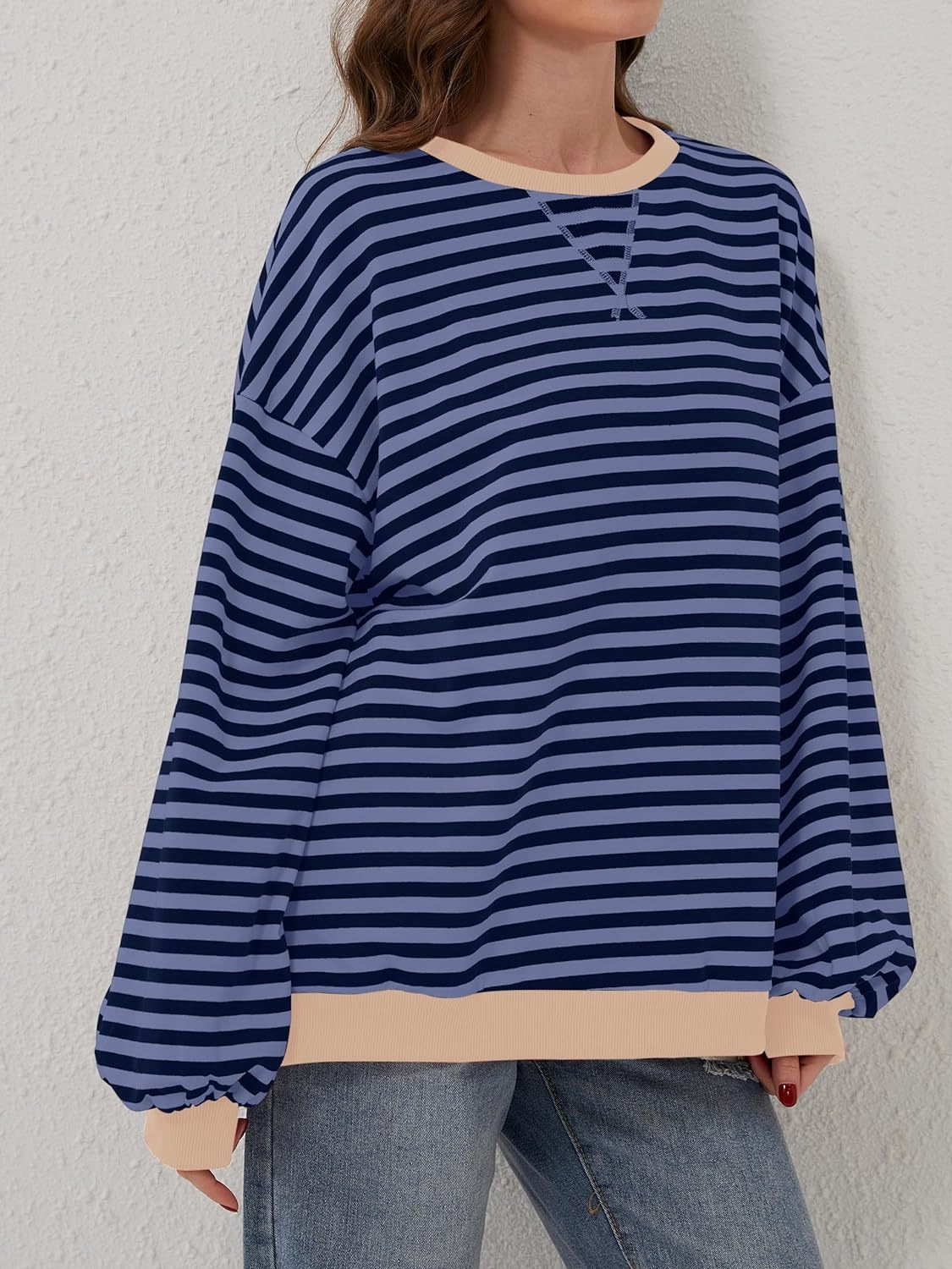 Relaxed Striped Pullover