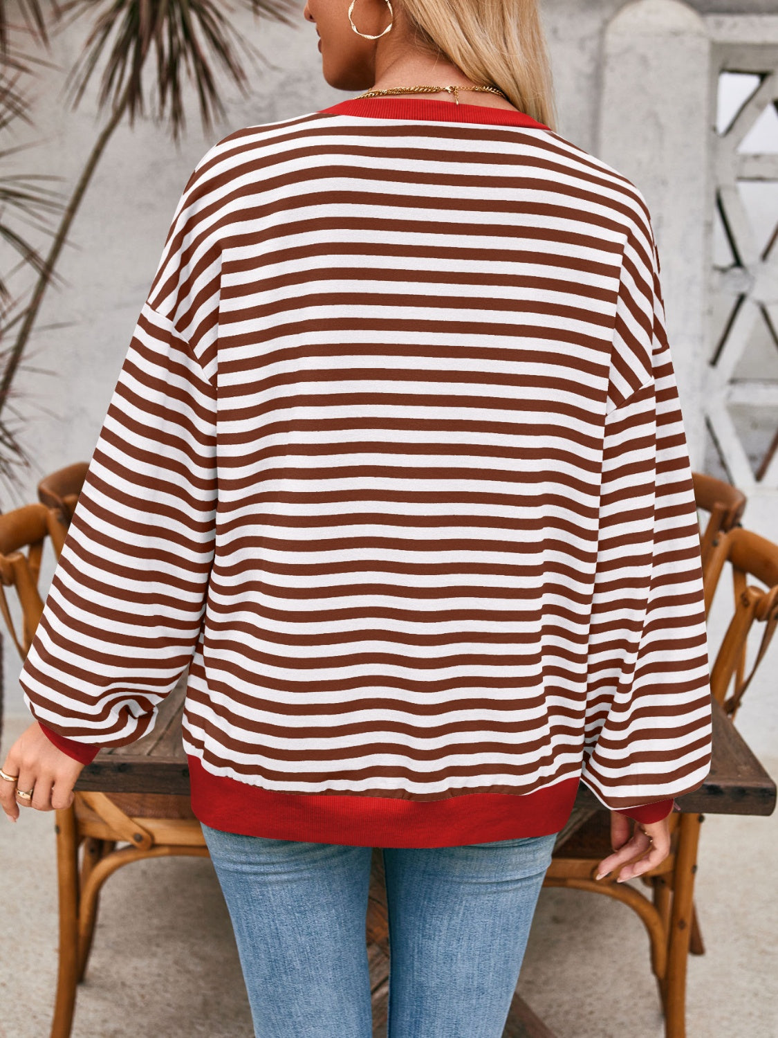 Relaxed Striped Pullover