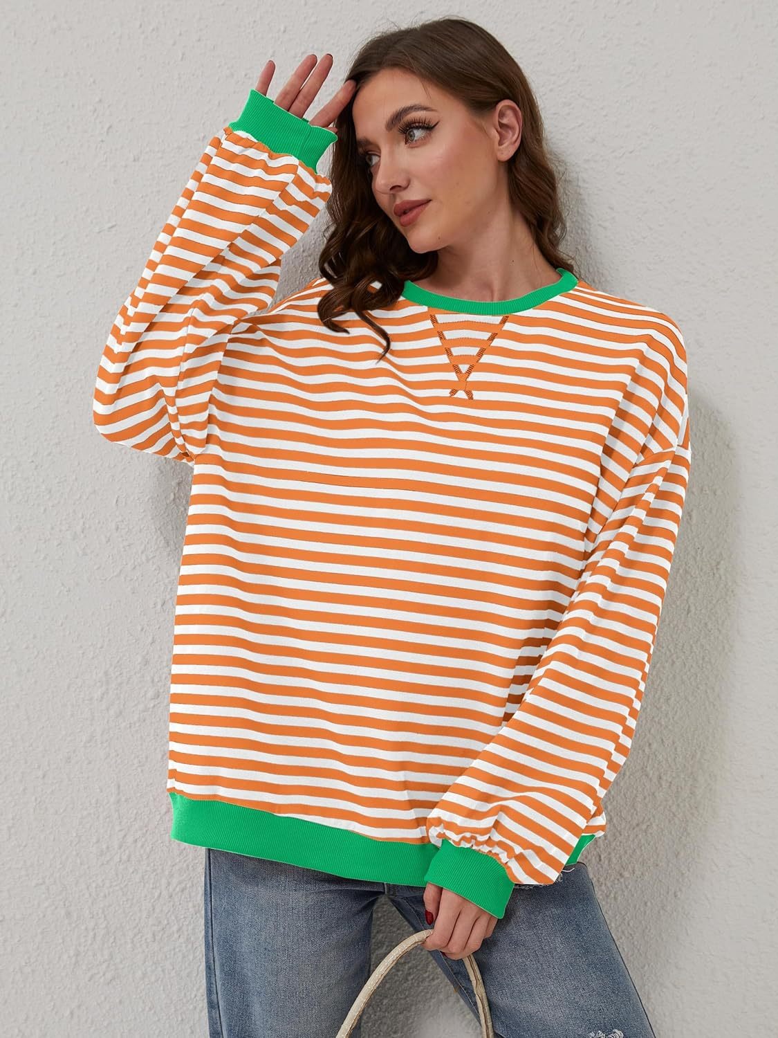 Relaxed Striped Pullover