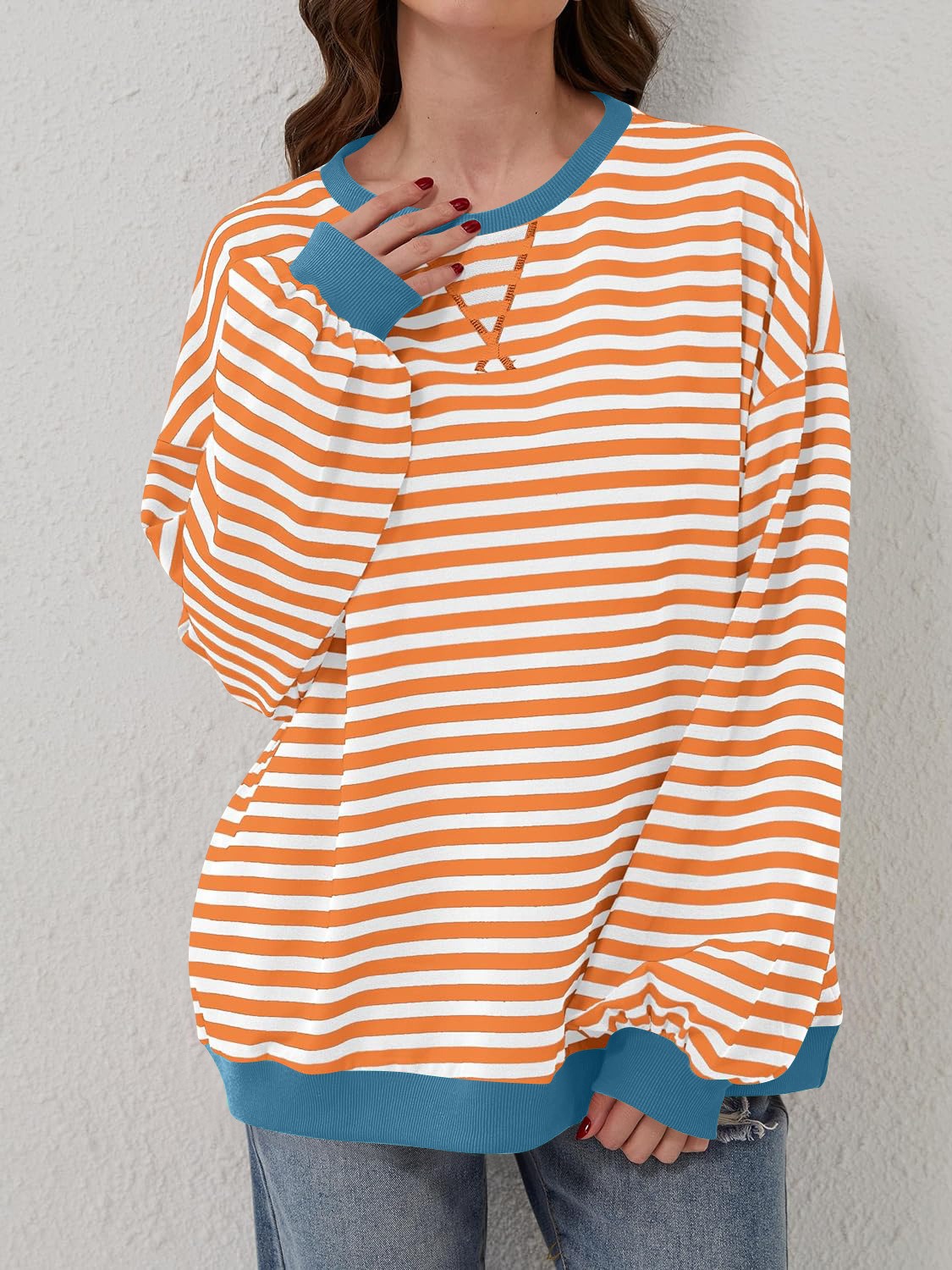 Relaxed Striped Pullover