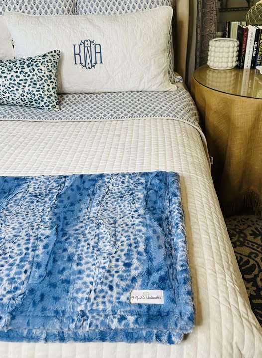 Bluebell Fawn Minky Blanket