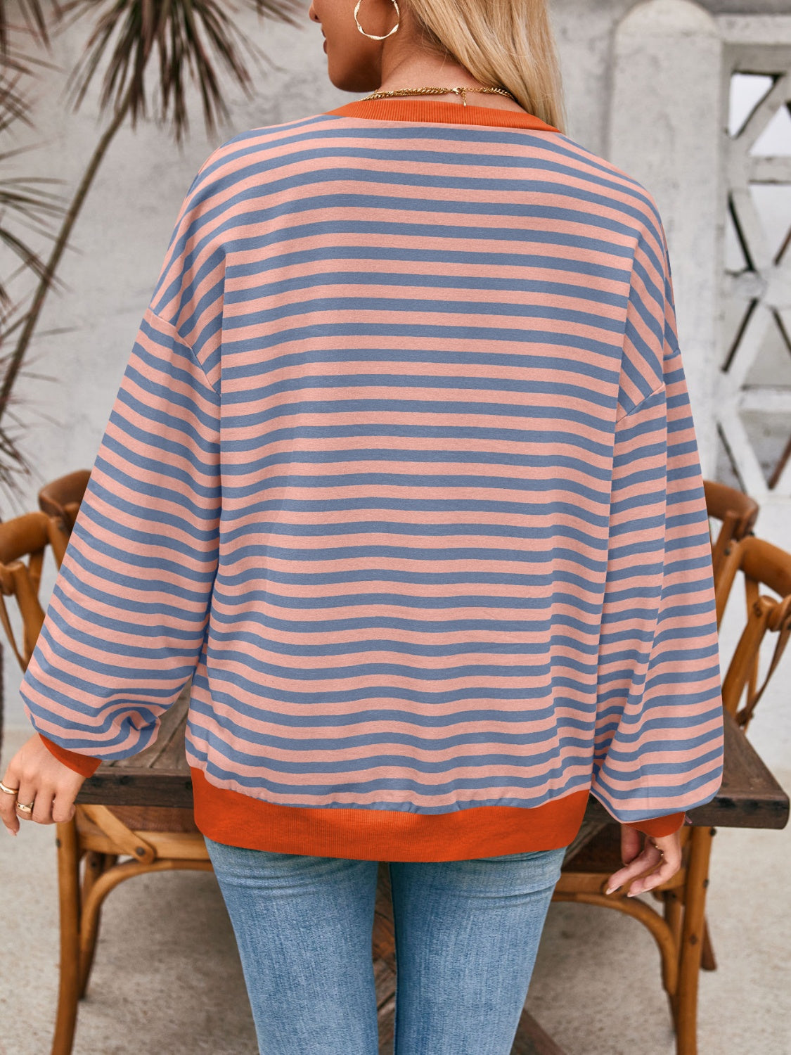 Relaxed Striped Pullover