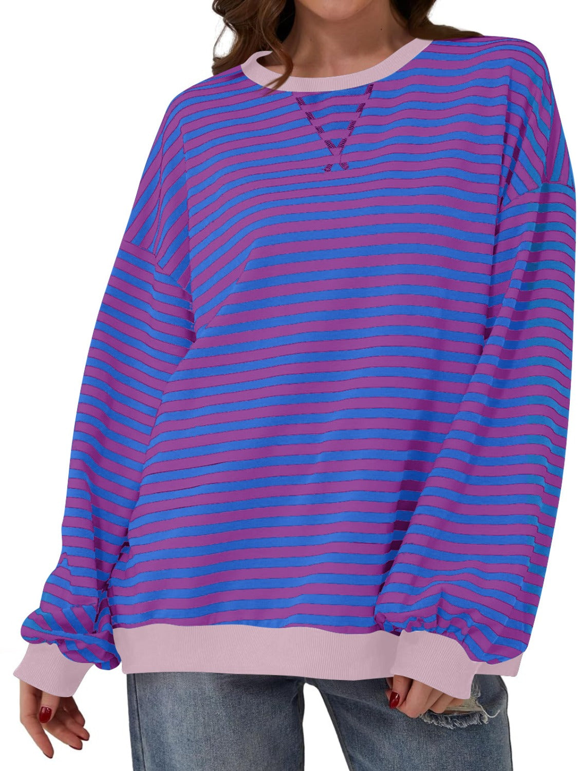 Relaxed Striped Pullover