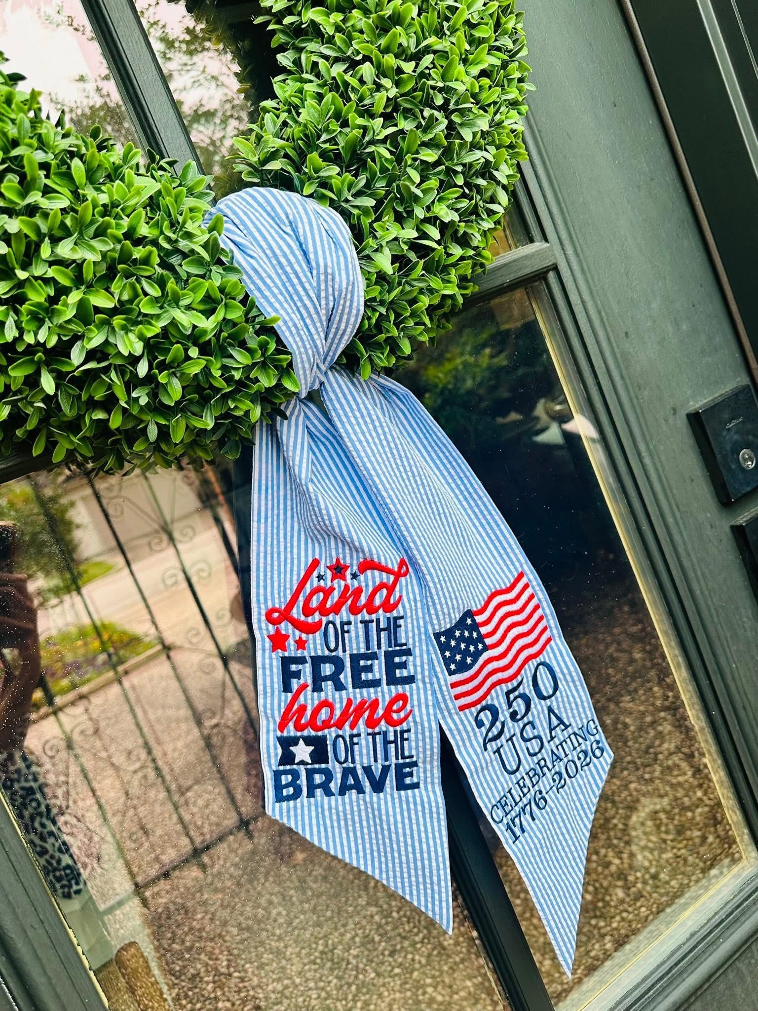 AMERICA 250 Wreath Sash