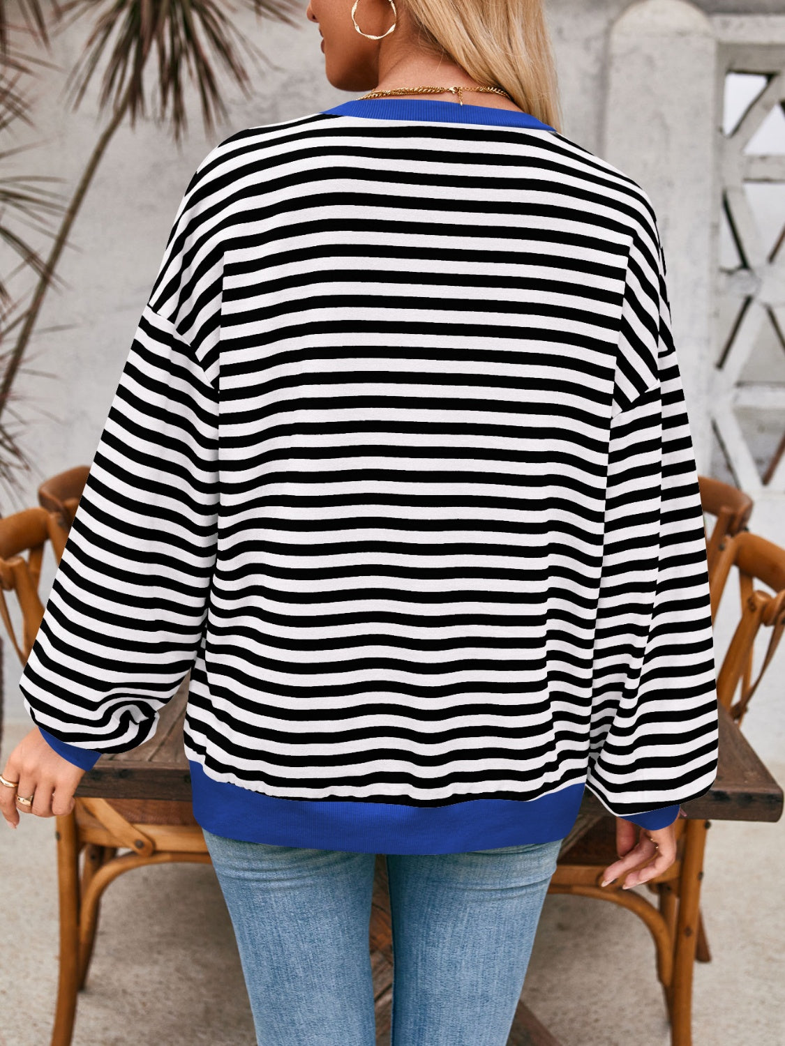 Relaxed Striped Pullover