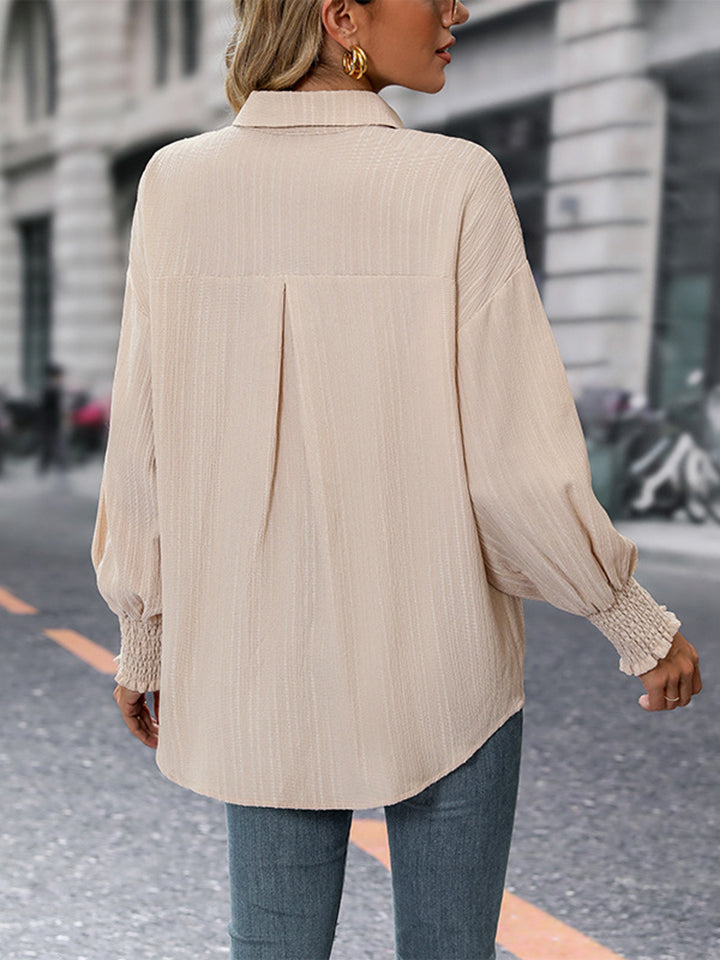 Neutral Long Sleeve Blouse